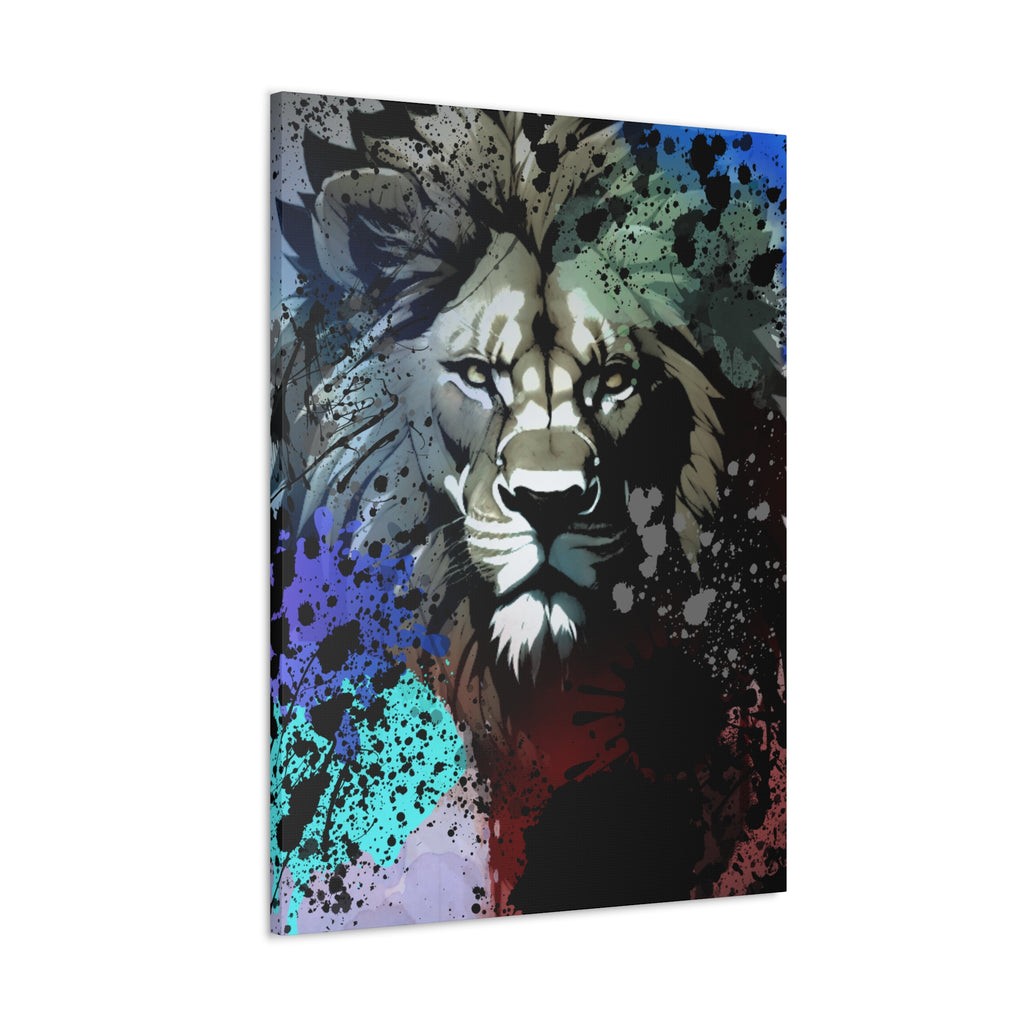 Drip Lion Froze Motif - Canvas