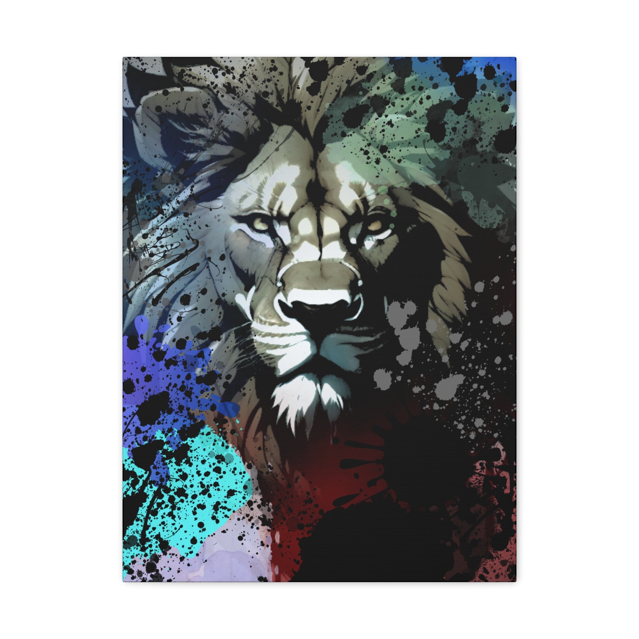 Drip Lion Froze Motif - Canvas