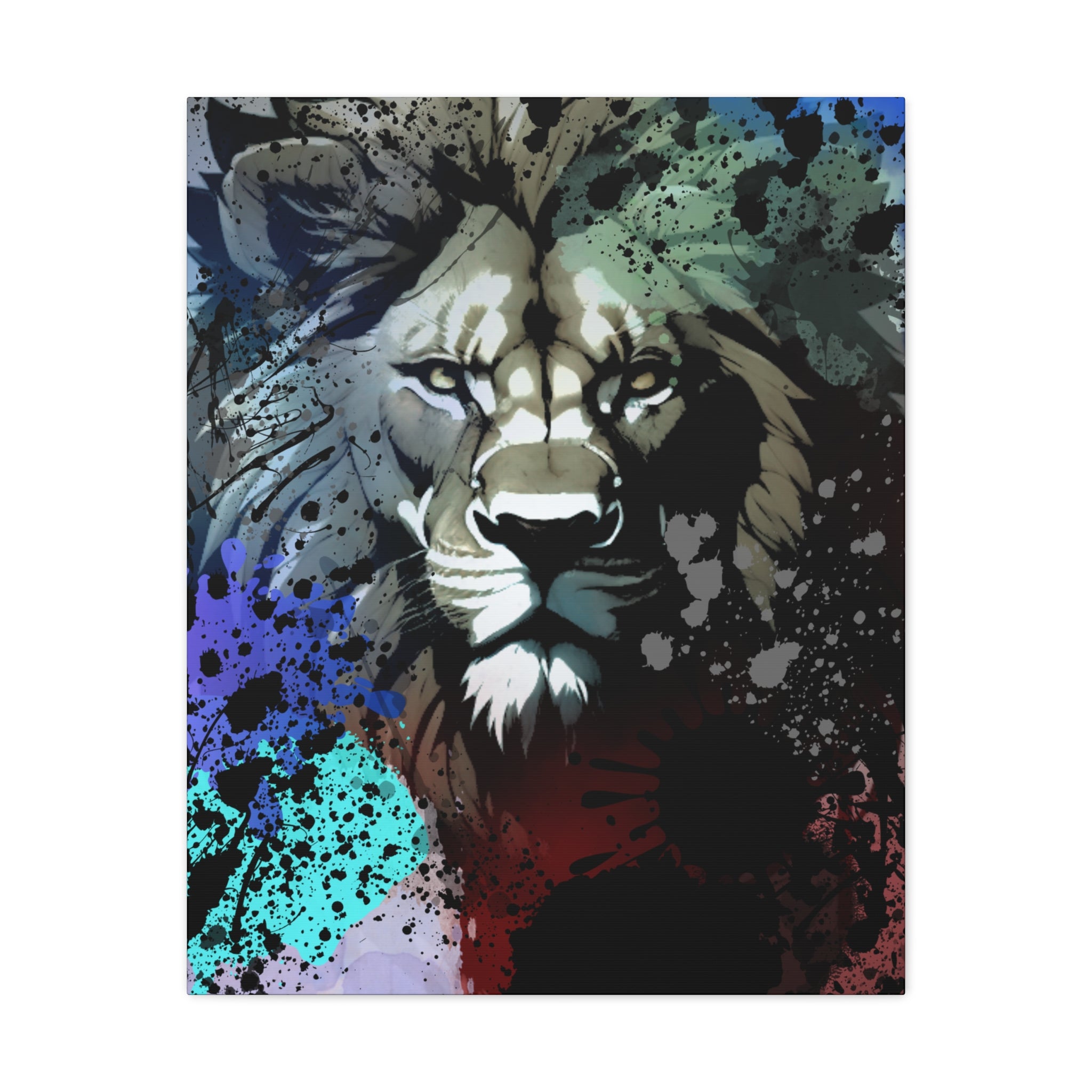 Drip Lion Froze Motif - Canvas