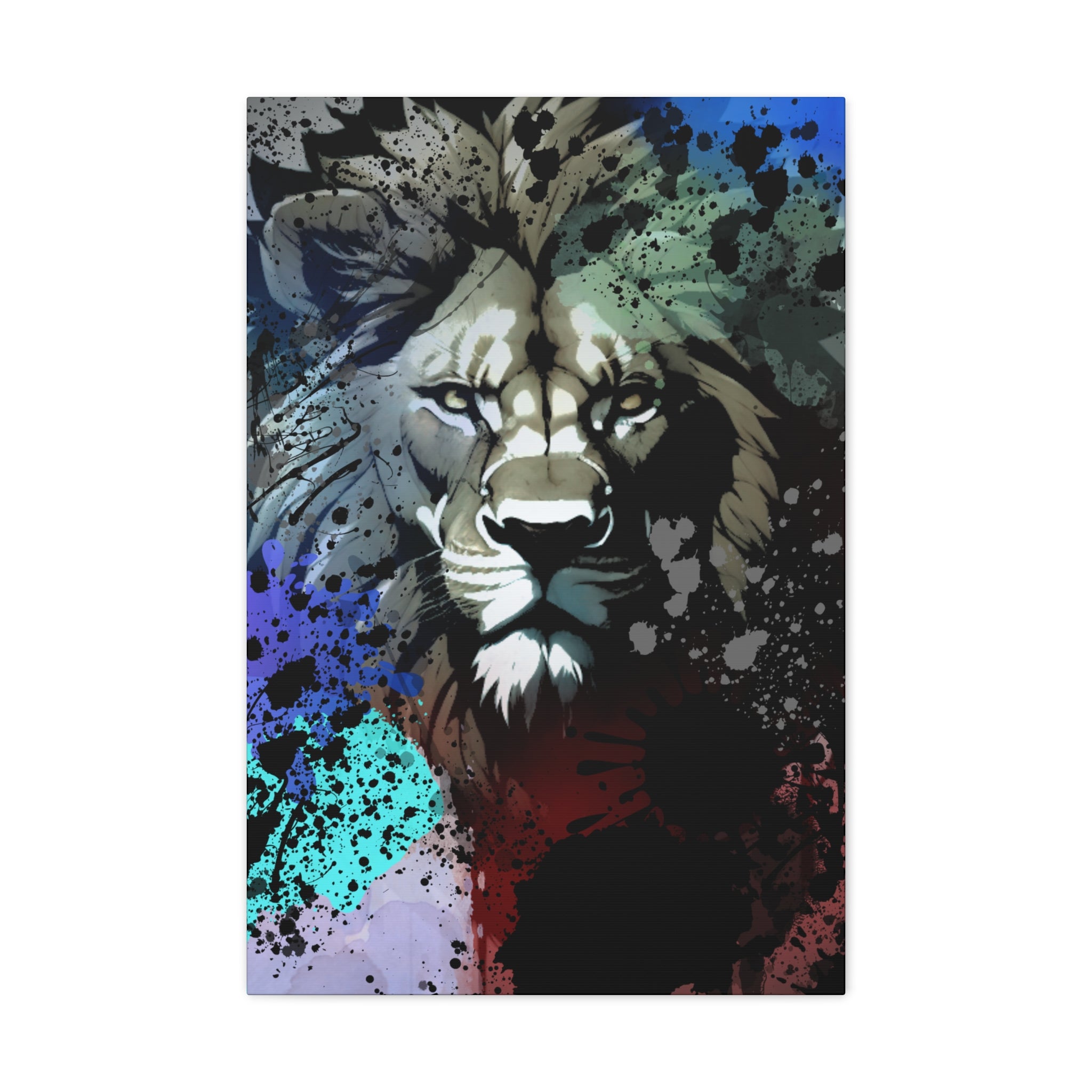 Drip Lion Froze Motif - Canvas