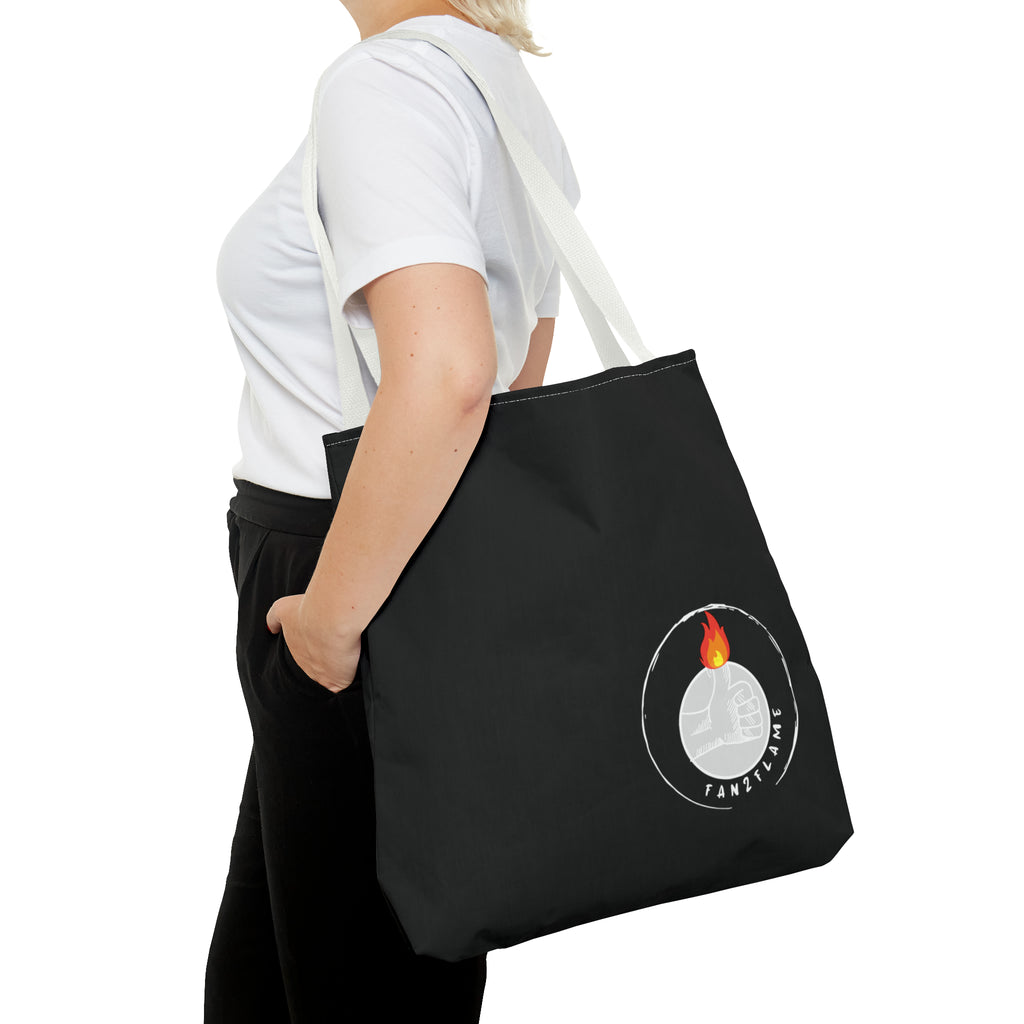 Fan2Flame Black - Tote Bag (AOP)