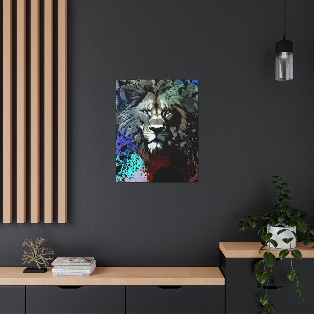 Drip Lion Froze Motif - Canvas