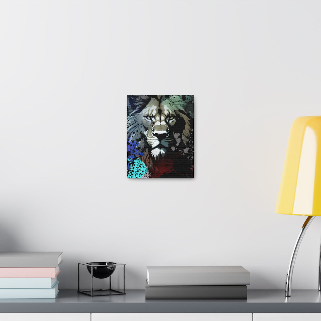 Drip Lion Froze Motif - Canvas