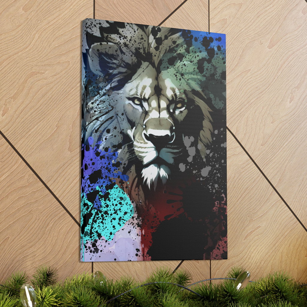 Drip Lion Froze Motif - Canvas