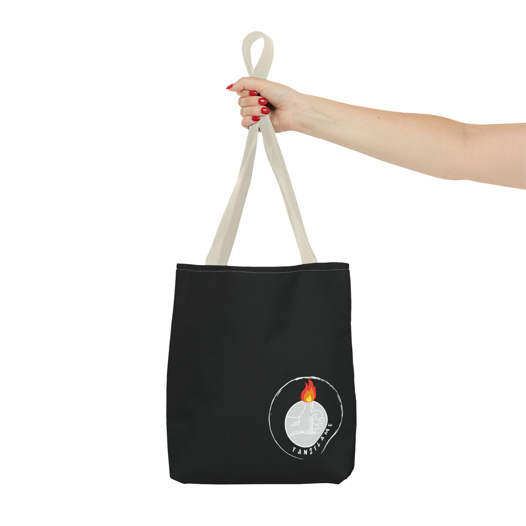 Fan2Flame Black - Tote Bag (AOP)