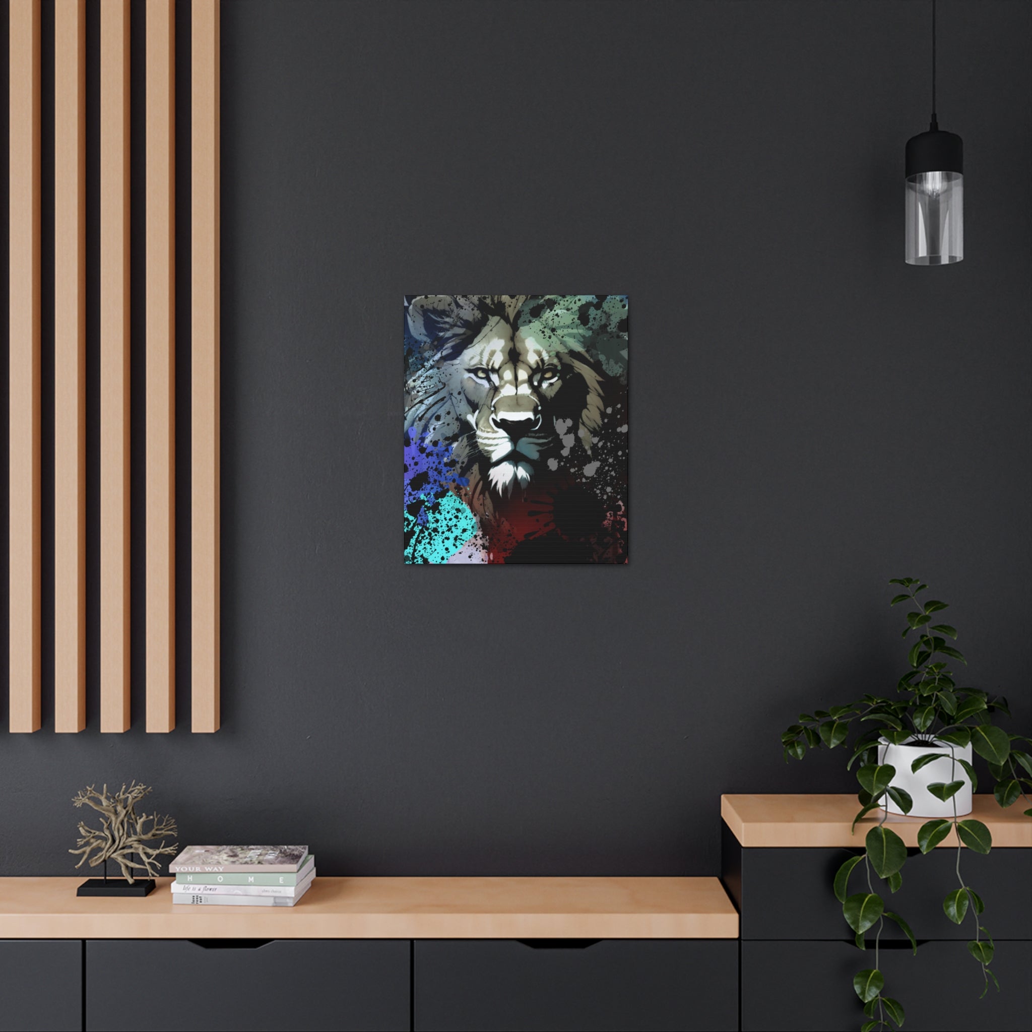 Drip Lion Froze Motif - Canvas