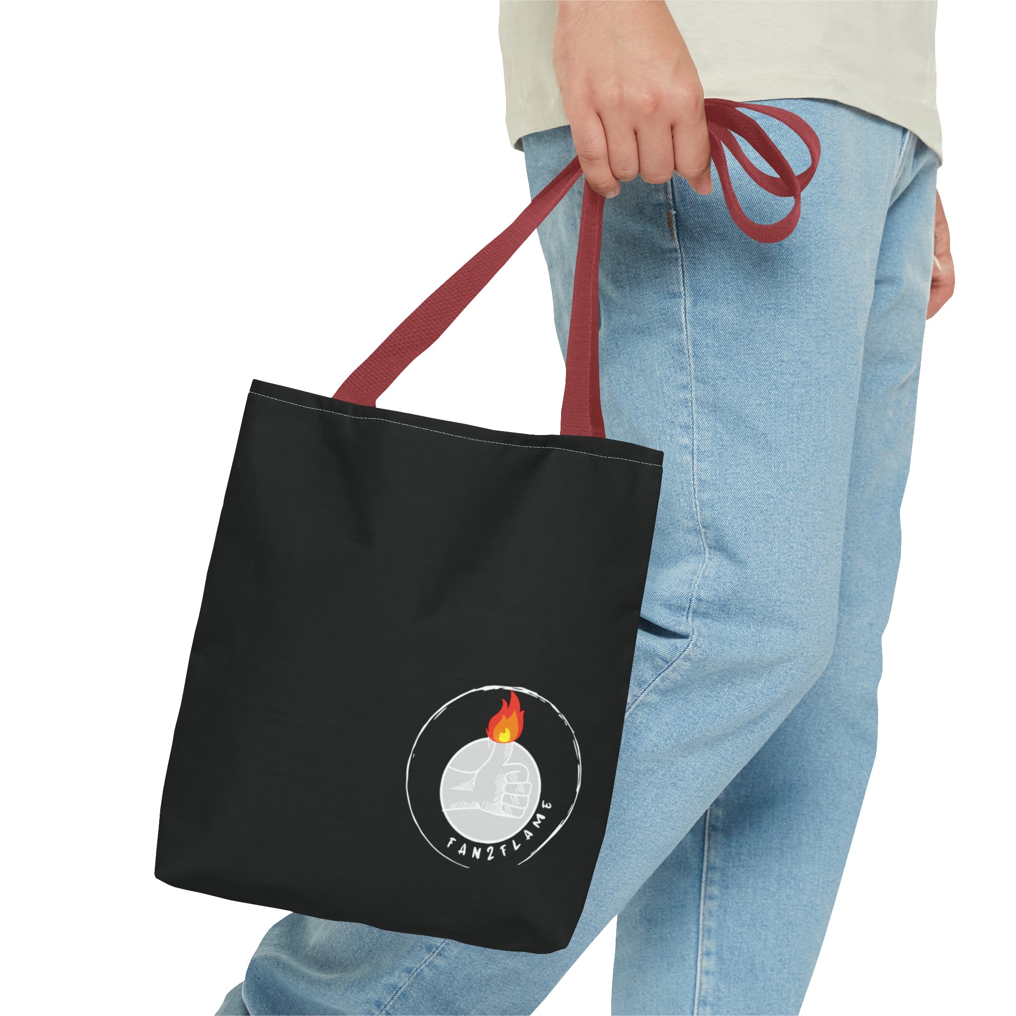 Fan2Flame Black - Tote Bag (AOP)