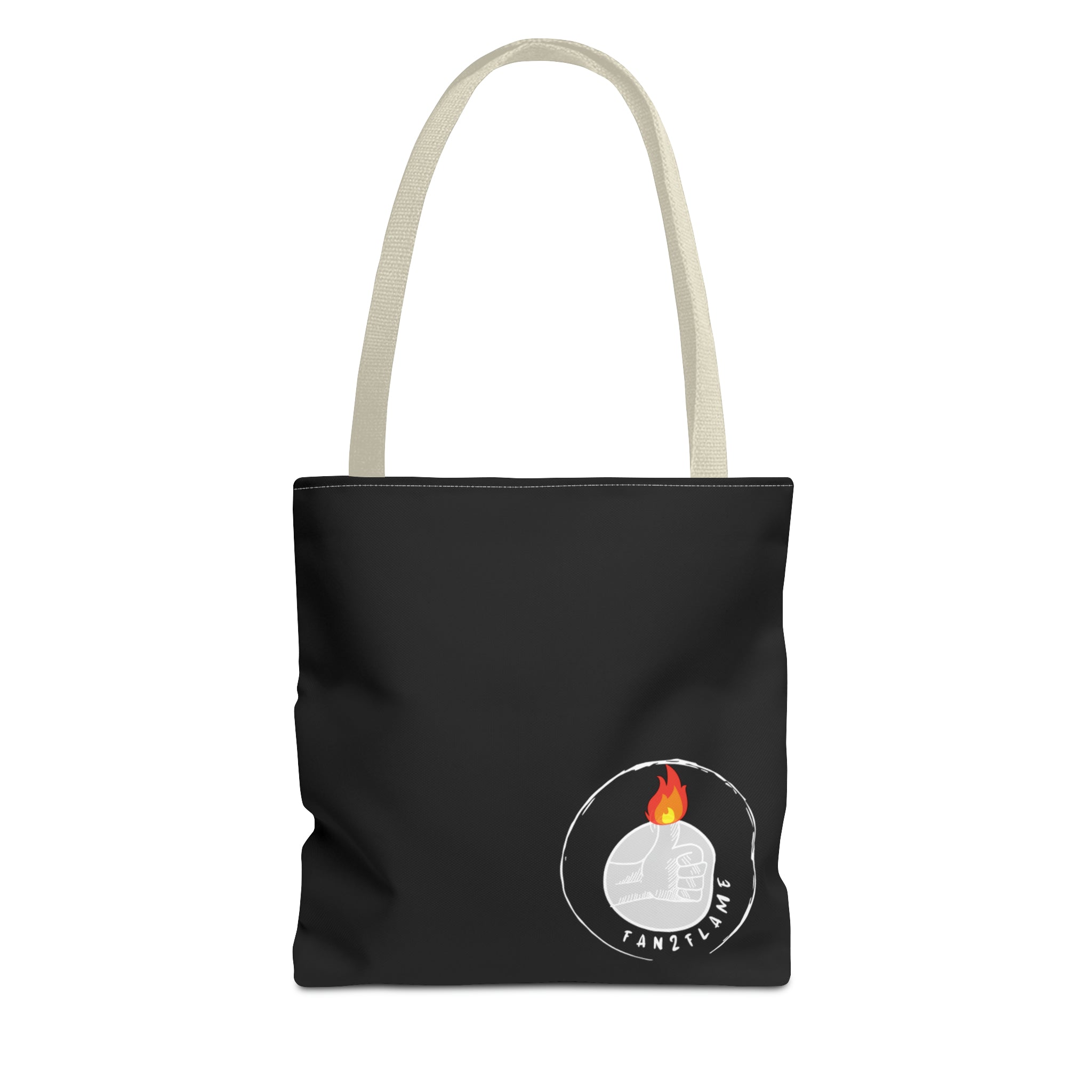 Fan2Flame Black - Tote Bag (AOP)