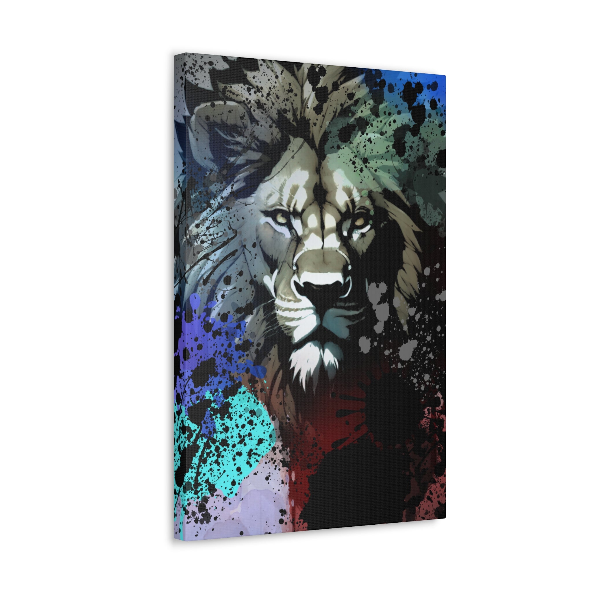 Drip Lion Froze Motif - Canvas