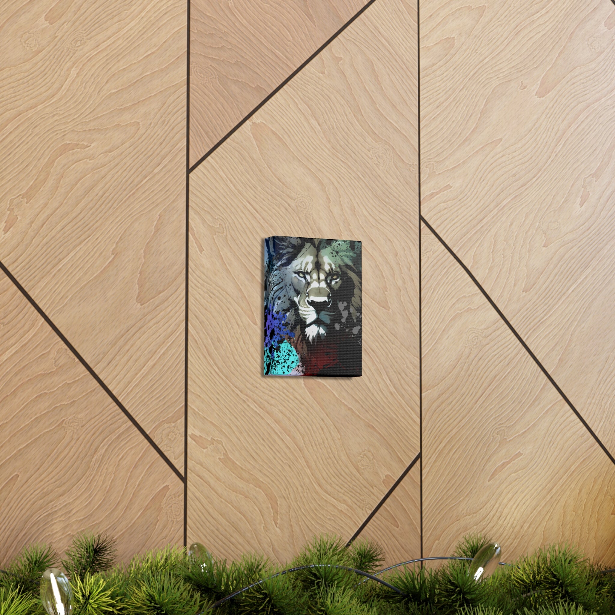 Drip Lion Froze Motif - Canvas
