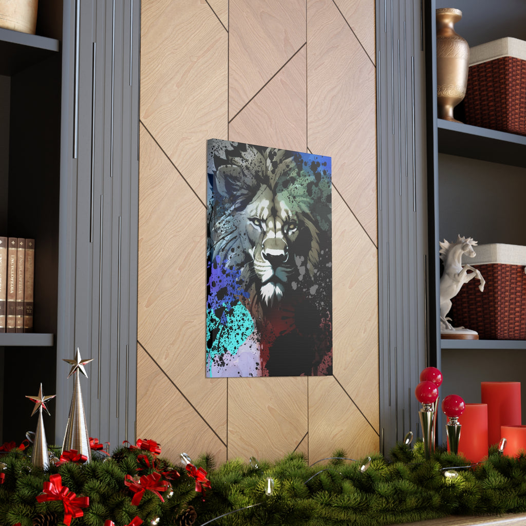 Drip Lion Froze Motif - Canvas