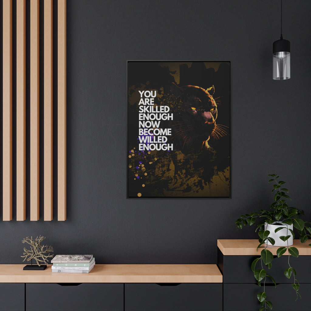 WILLED Motive - Canvas with Vertical Frame