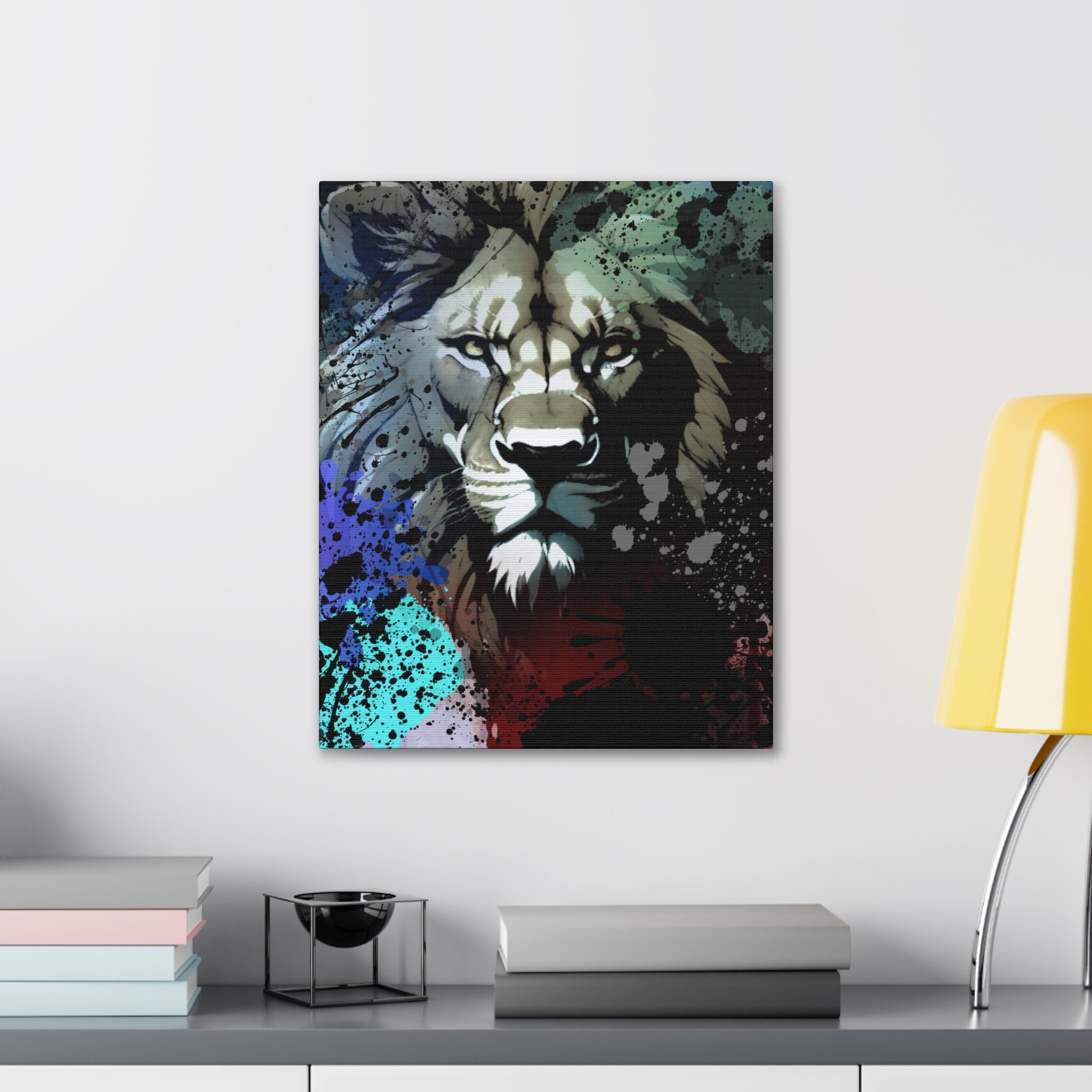 Drip Lion Froze Motif - Canvas
