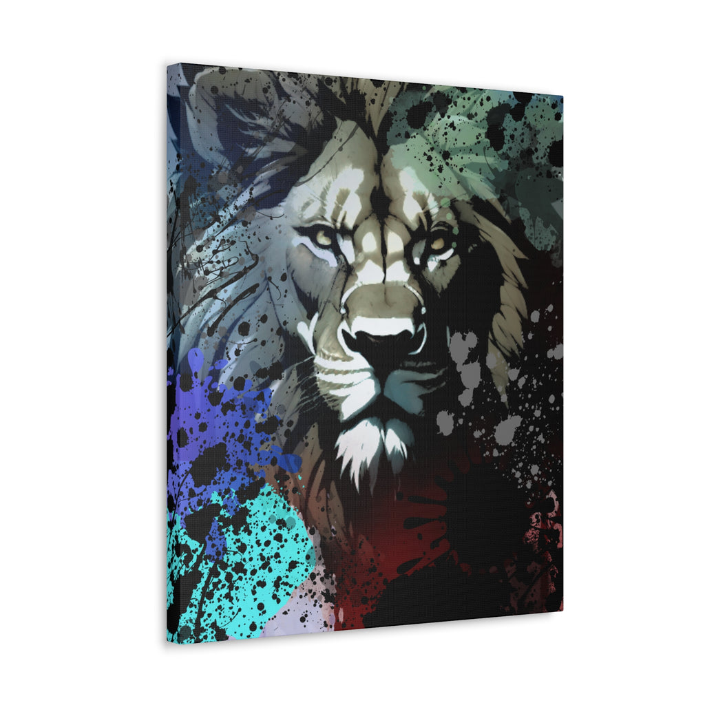 Drip Lion Froze Motif - Canvas