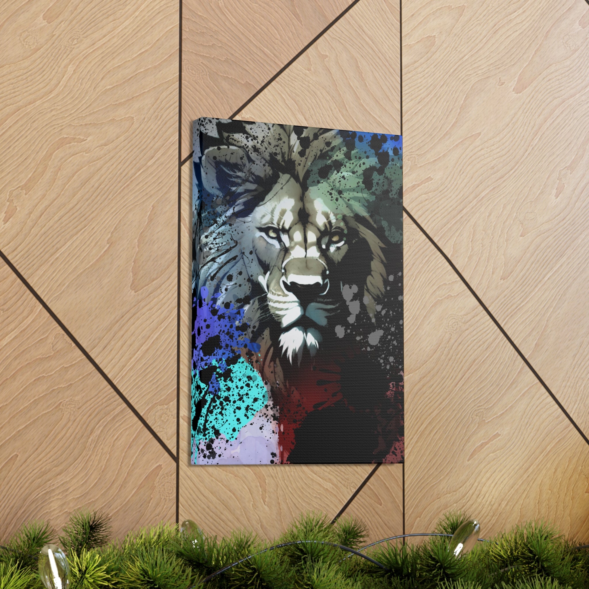 Drip Lion Froze Motif - Canvas