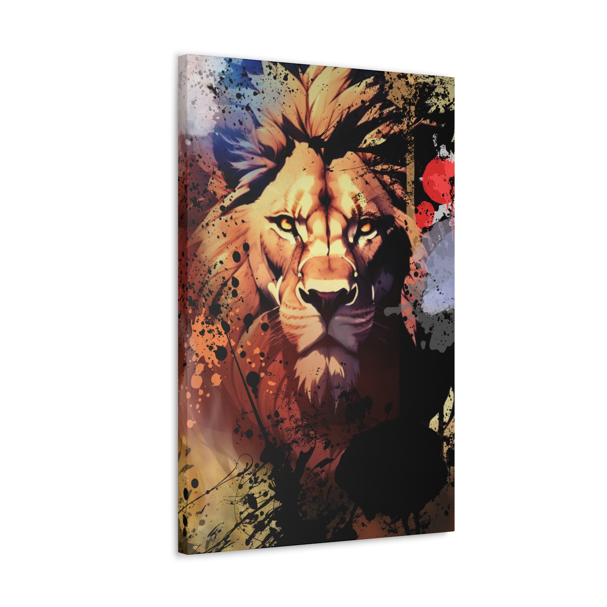 Drip Lion Inferno Motif - Canvas