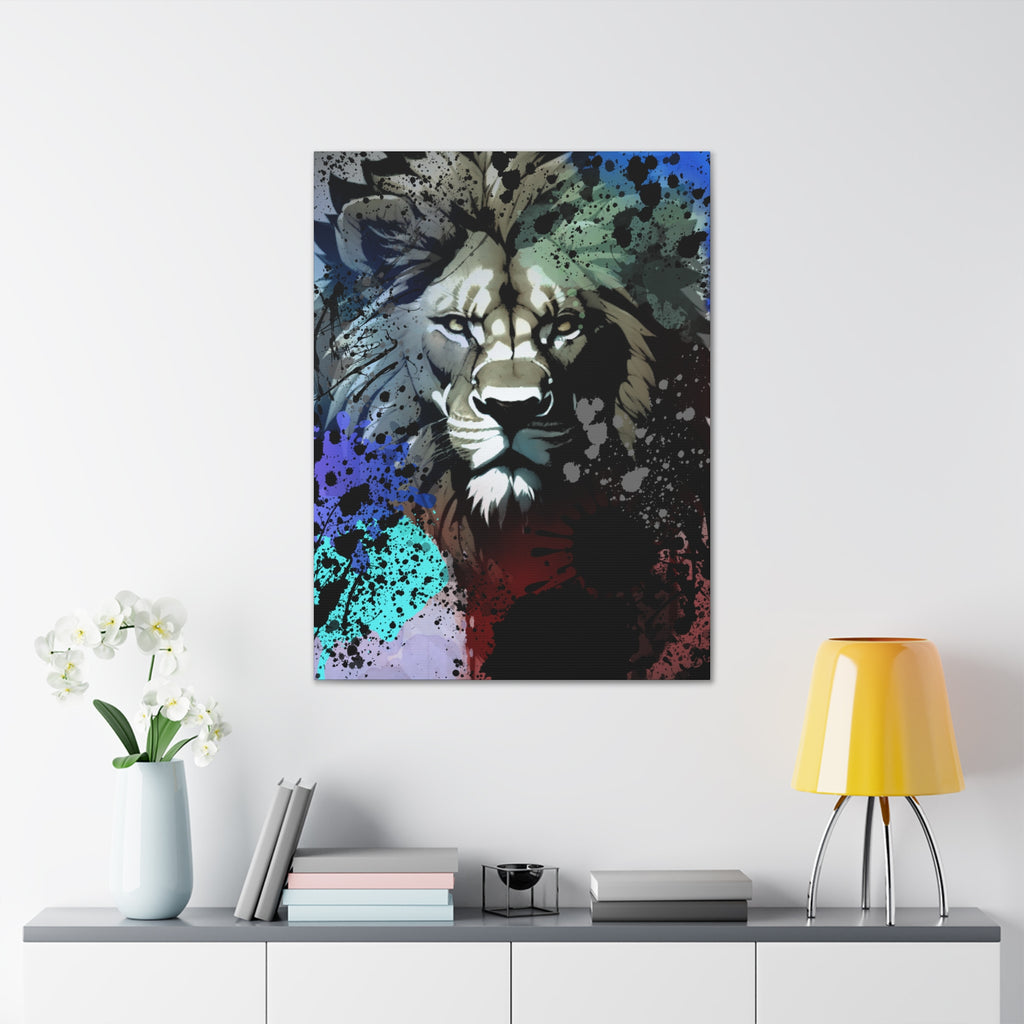 Drip Lion Froze Motif - Canvas
