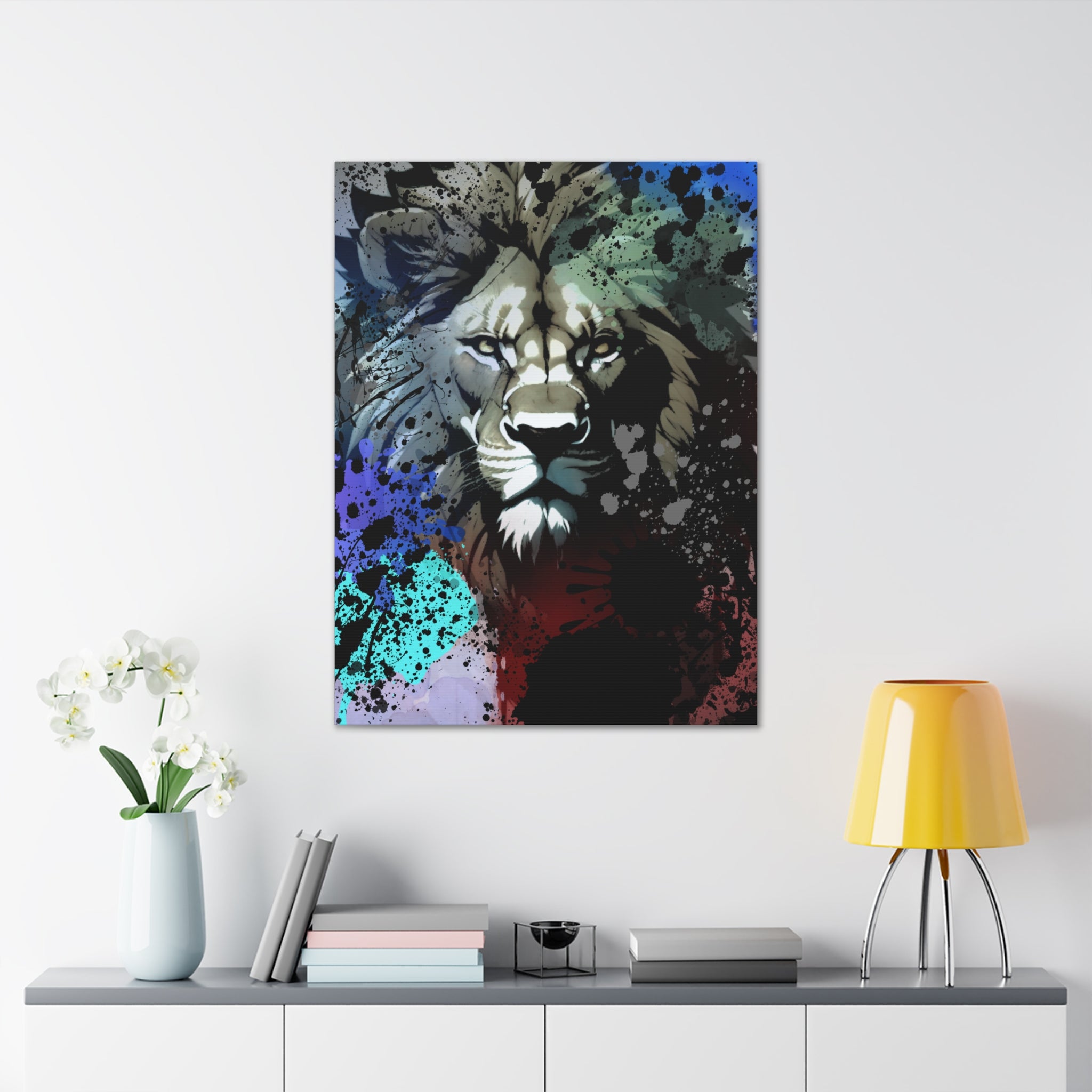 Drip Lion Froze Motif - Canvas