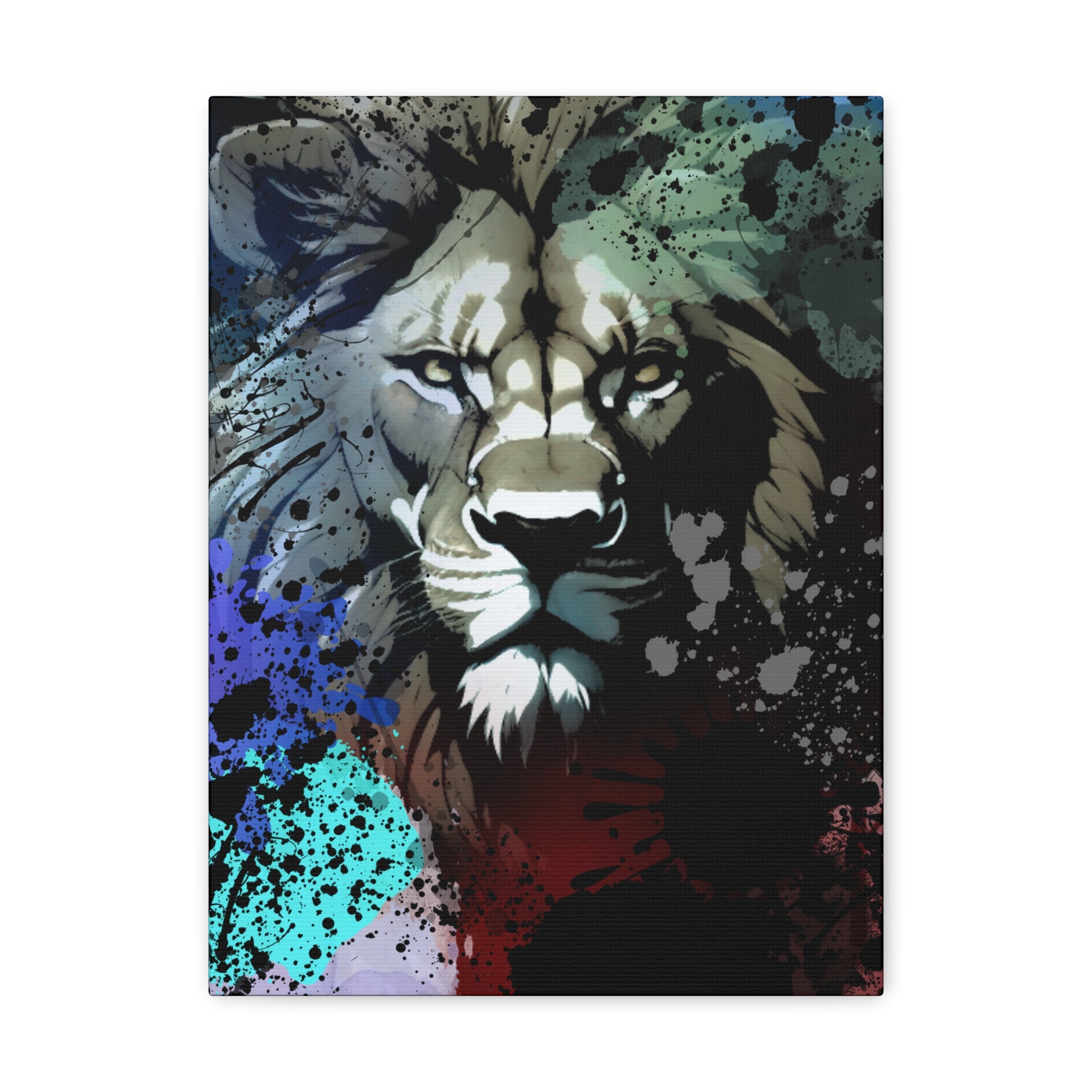 Drip Lion Froze Motif - Canvas