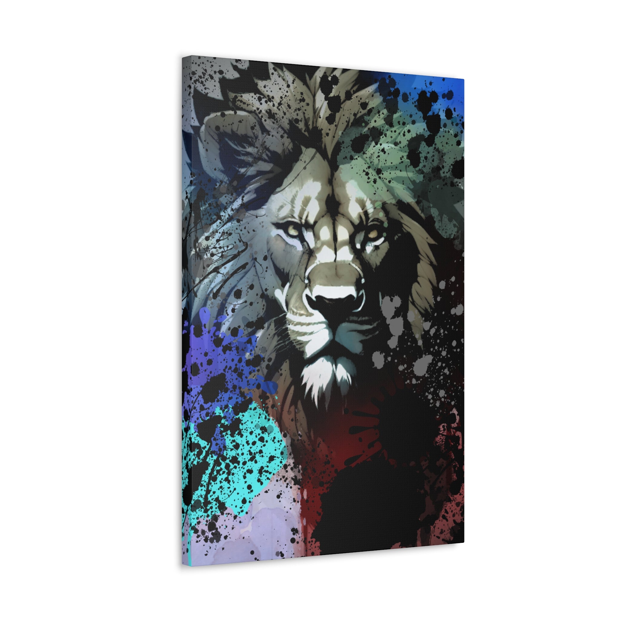 Drip Lion Froze Motif - Canvas