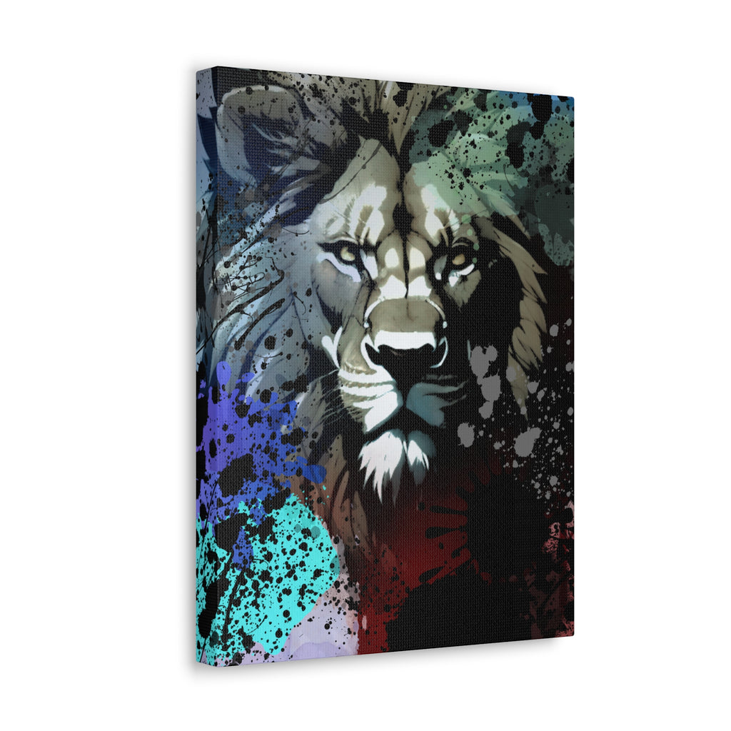 Drip Lion Froze Motif - Canvas