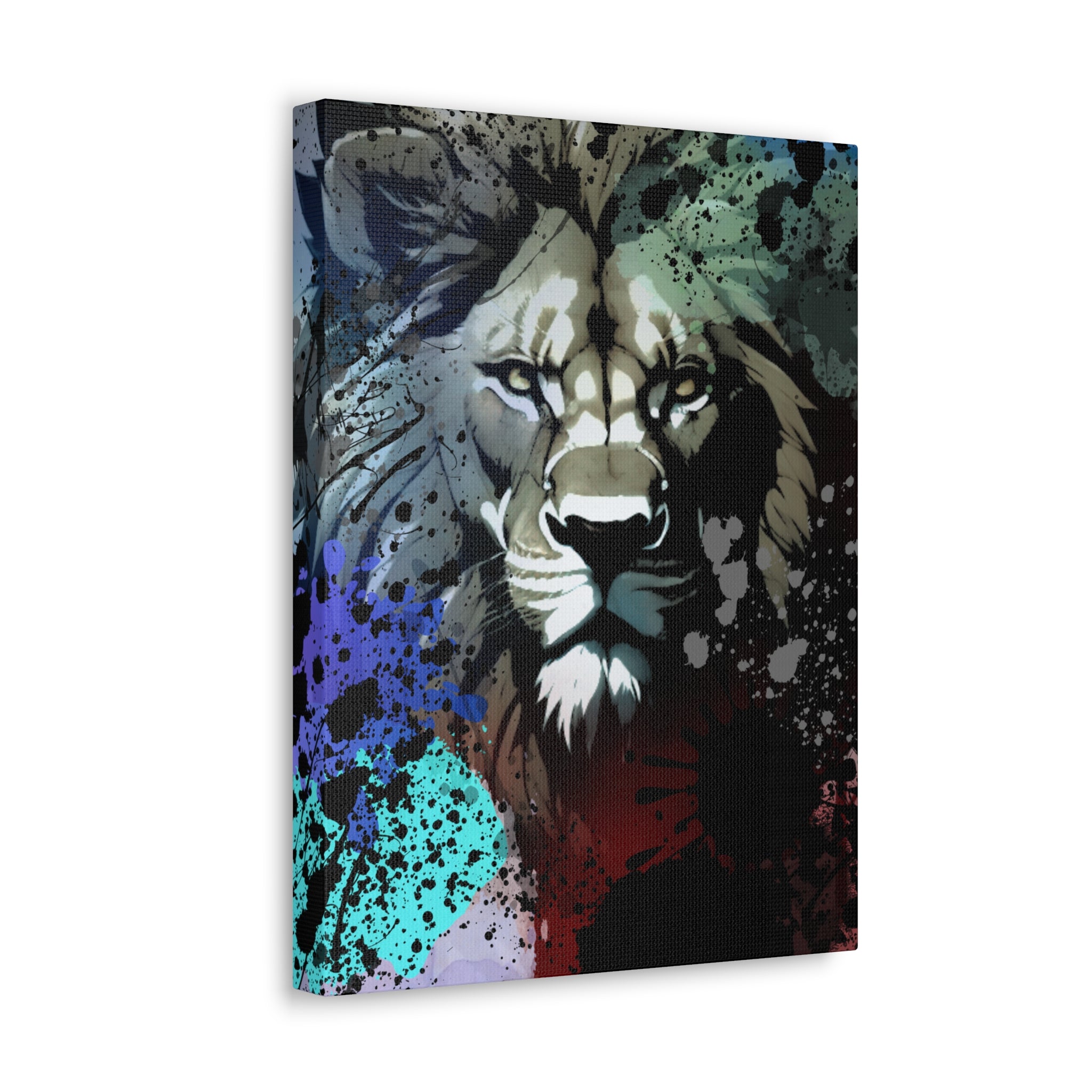 Drip Lion Froze Motif - Canvas