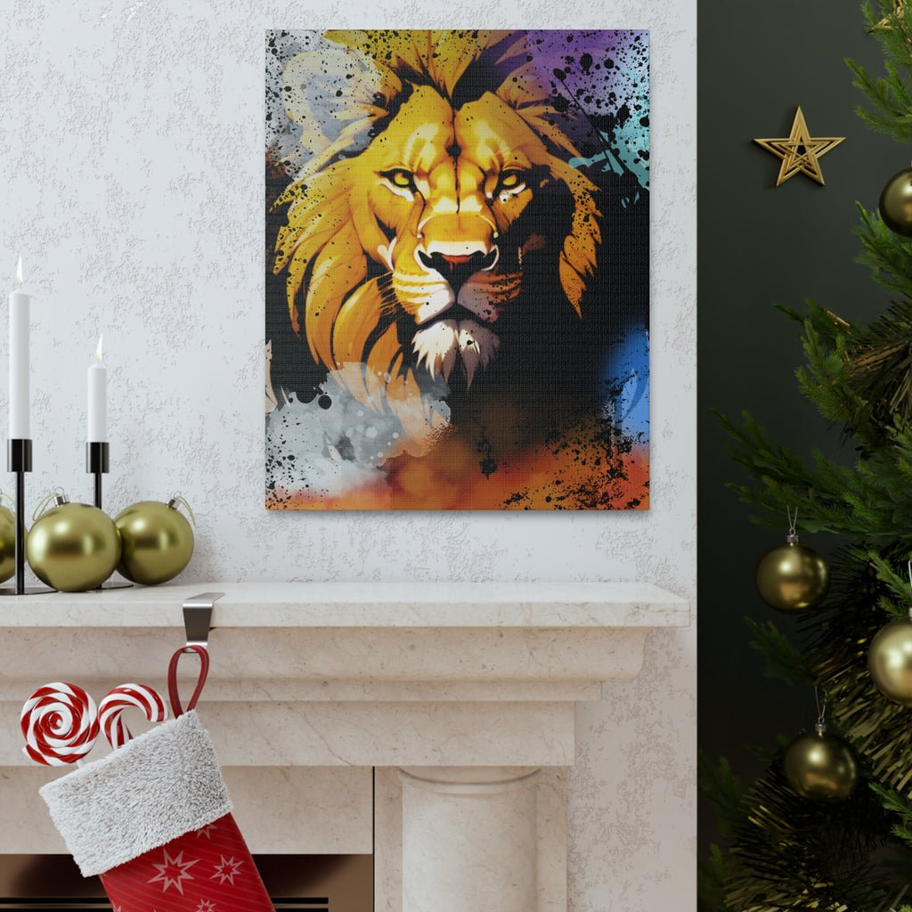 Drip Lion Swag Motif - Canvas