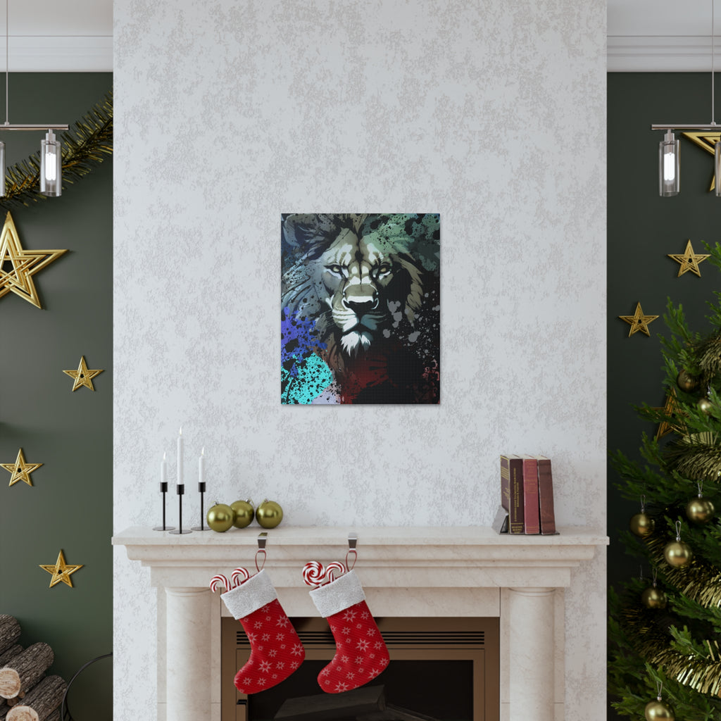 Drip Lion Froze Motif - Canvas
