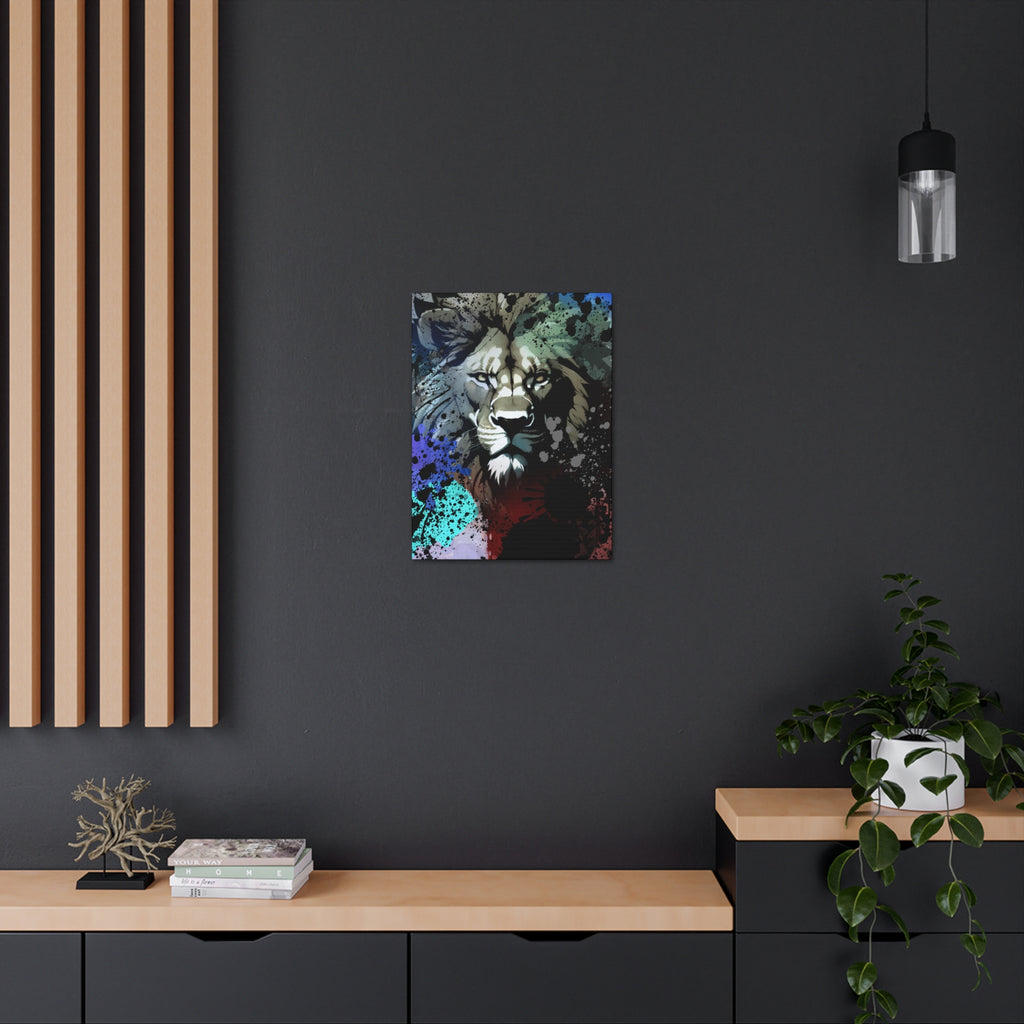 Drip Lion Froze Motif - Canvas