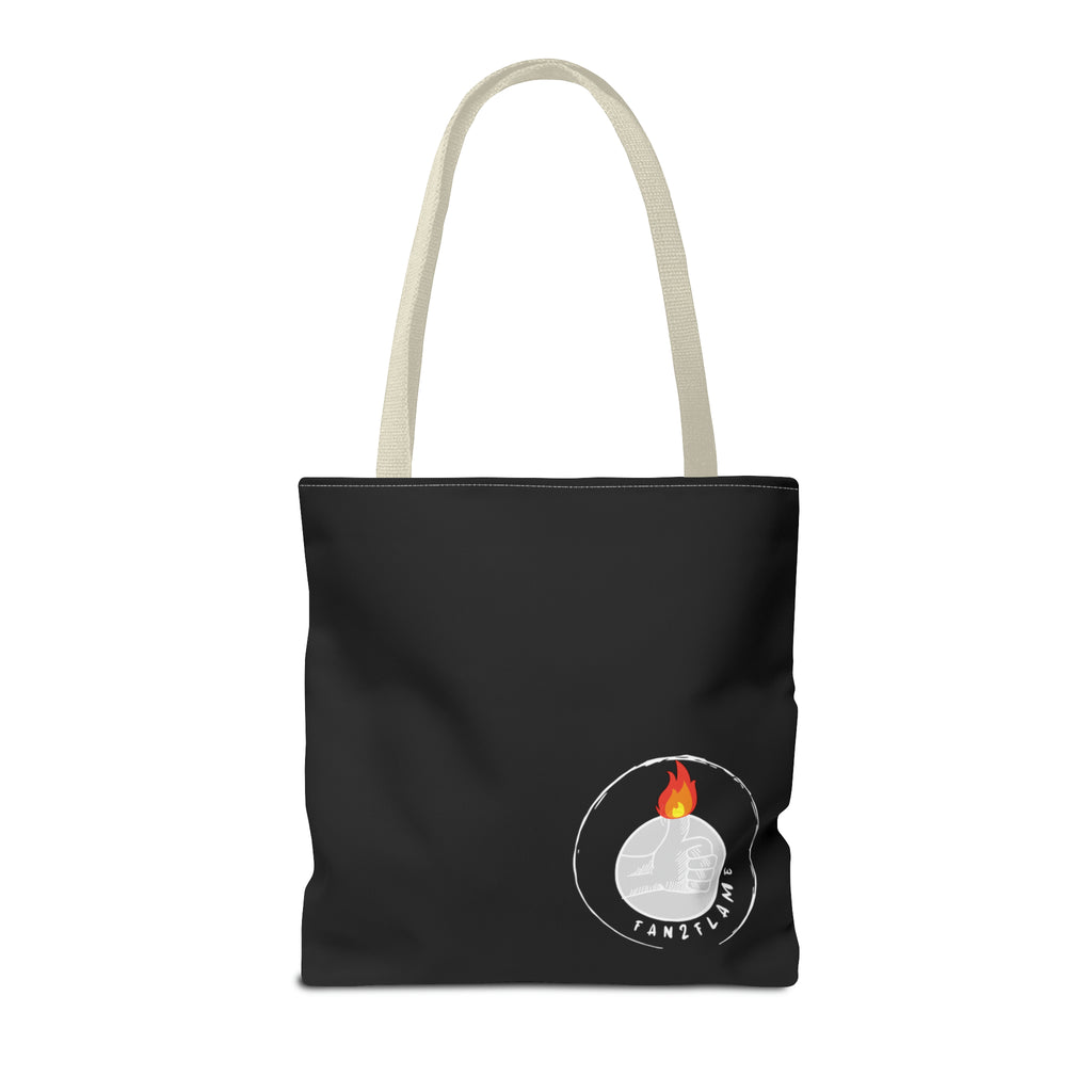 Fan2Flame Black - Tote Bag (AOP)