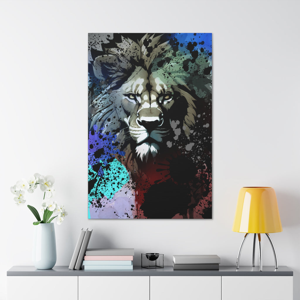 Drip Lion Froze Motif - Canvas