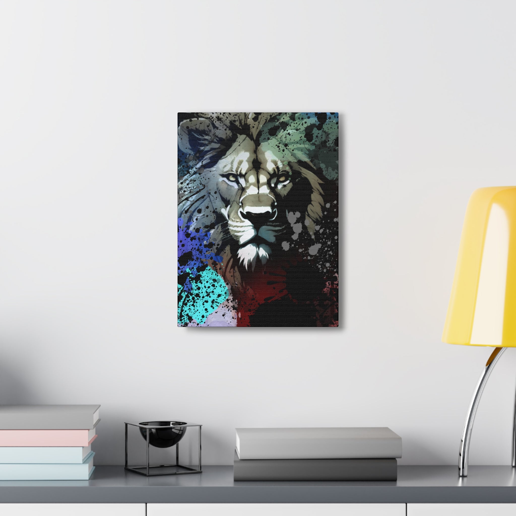 Drip Lion Froze Motif - Canvas