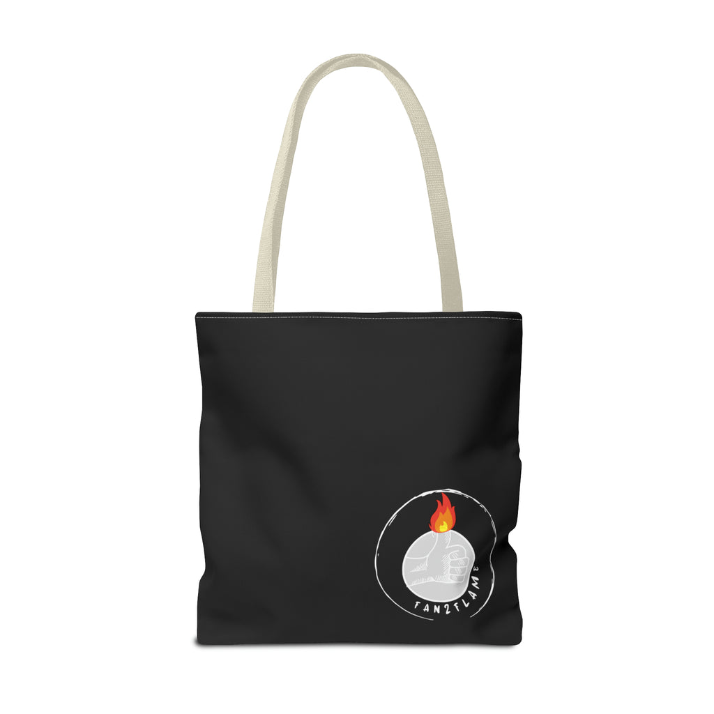 Fan2Flame Black - Tote Bag (AOP)