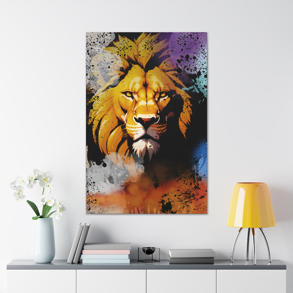 Drip Lion Swag Motif - Canvas