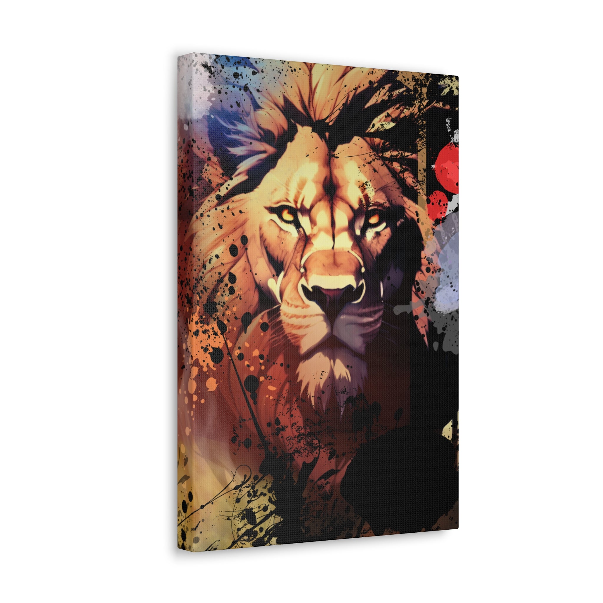 Drip Lion Inferno Motif - Canvas