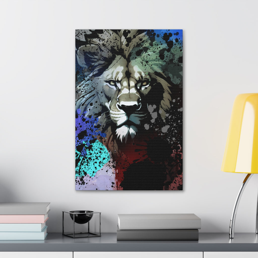 Drip Lion Froze Motif - Canvas