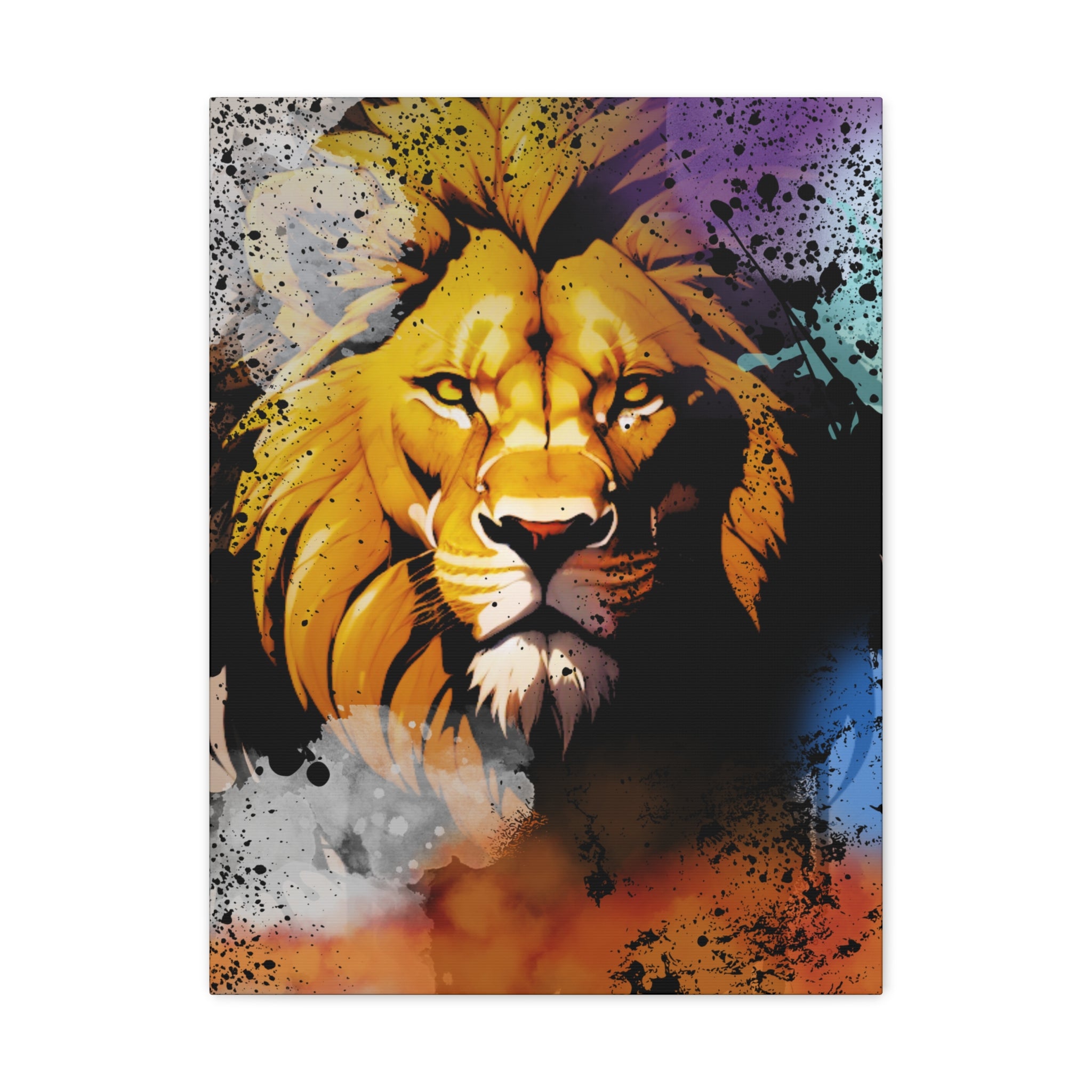 Drip Lion Swag Motif - Canvas