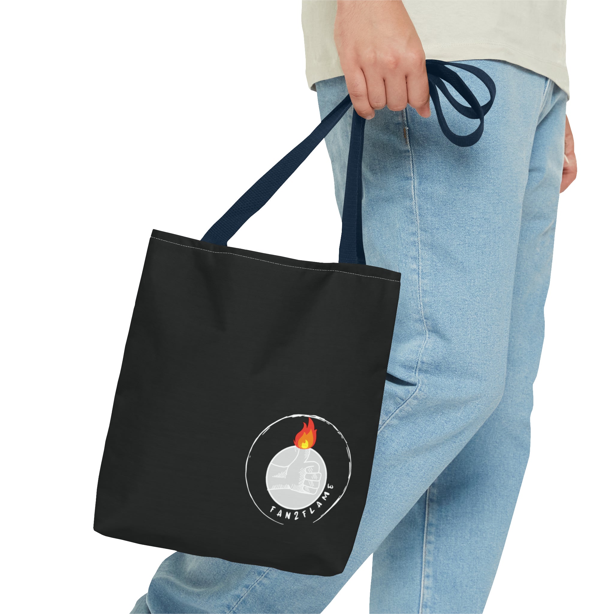 Fan2Flame Black - Tote Bag (AOP)