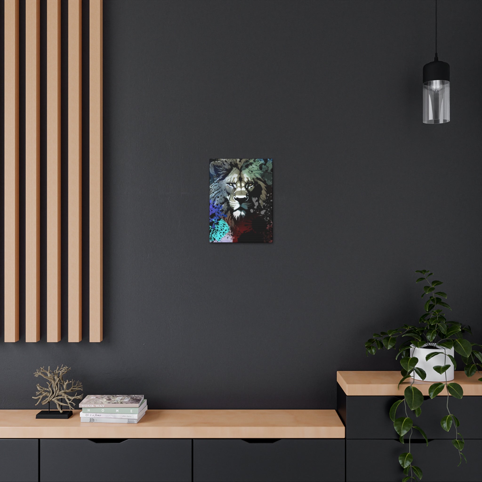 Drip Lion Froze Motif - Canvas