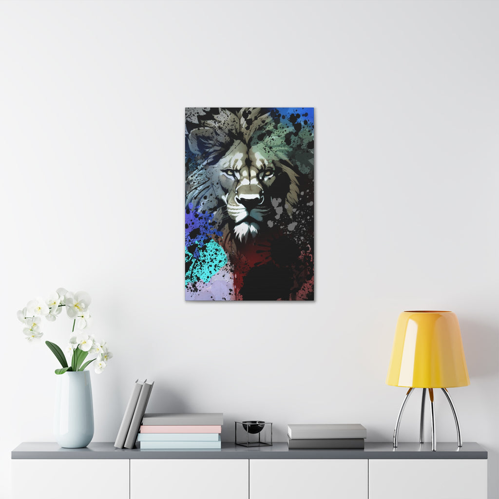 Drip Lion Froze Motif - Canvas