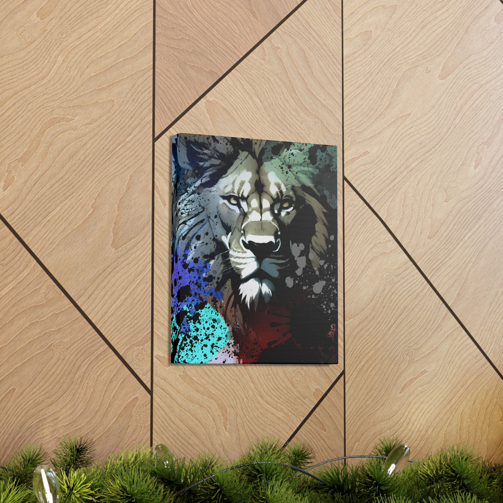 Drip Lion Froze Motif - Canvas