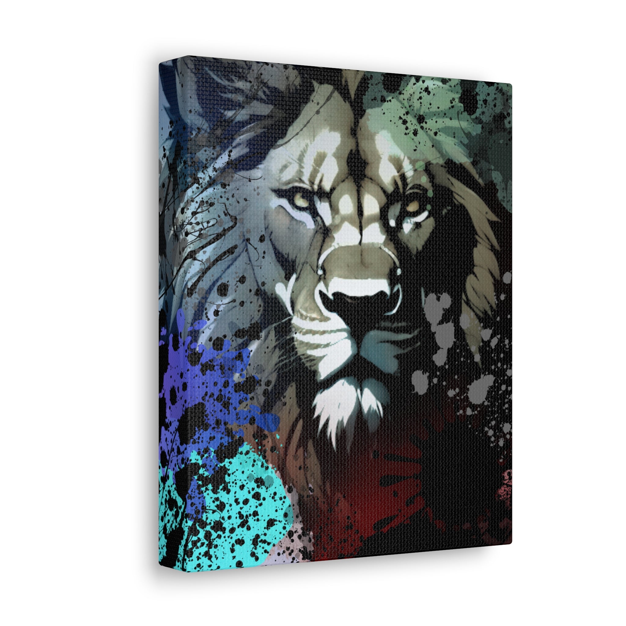 Drip Lion Froze Motif - Canvas