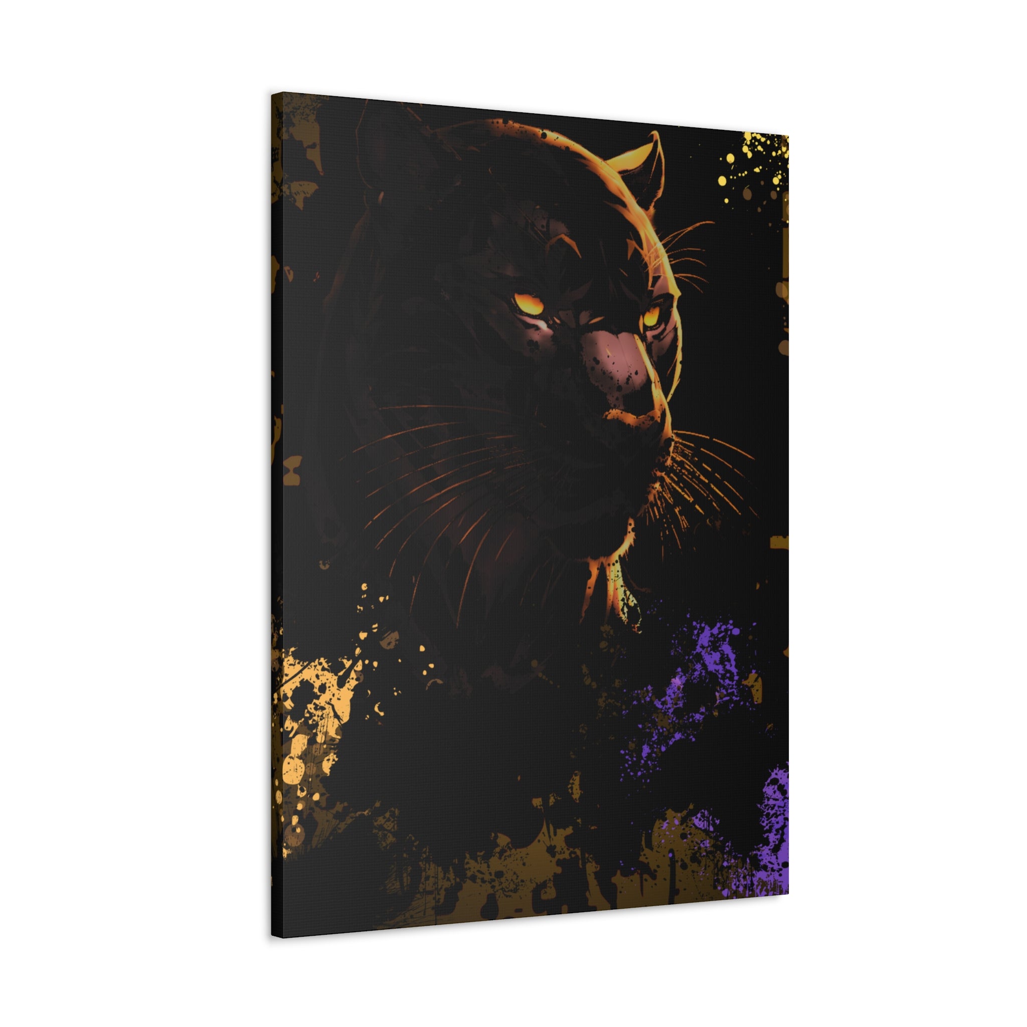 Drip Panther Stealth Motif - Canvas