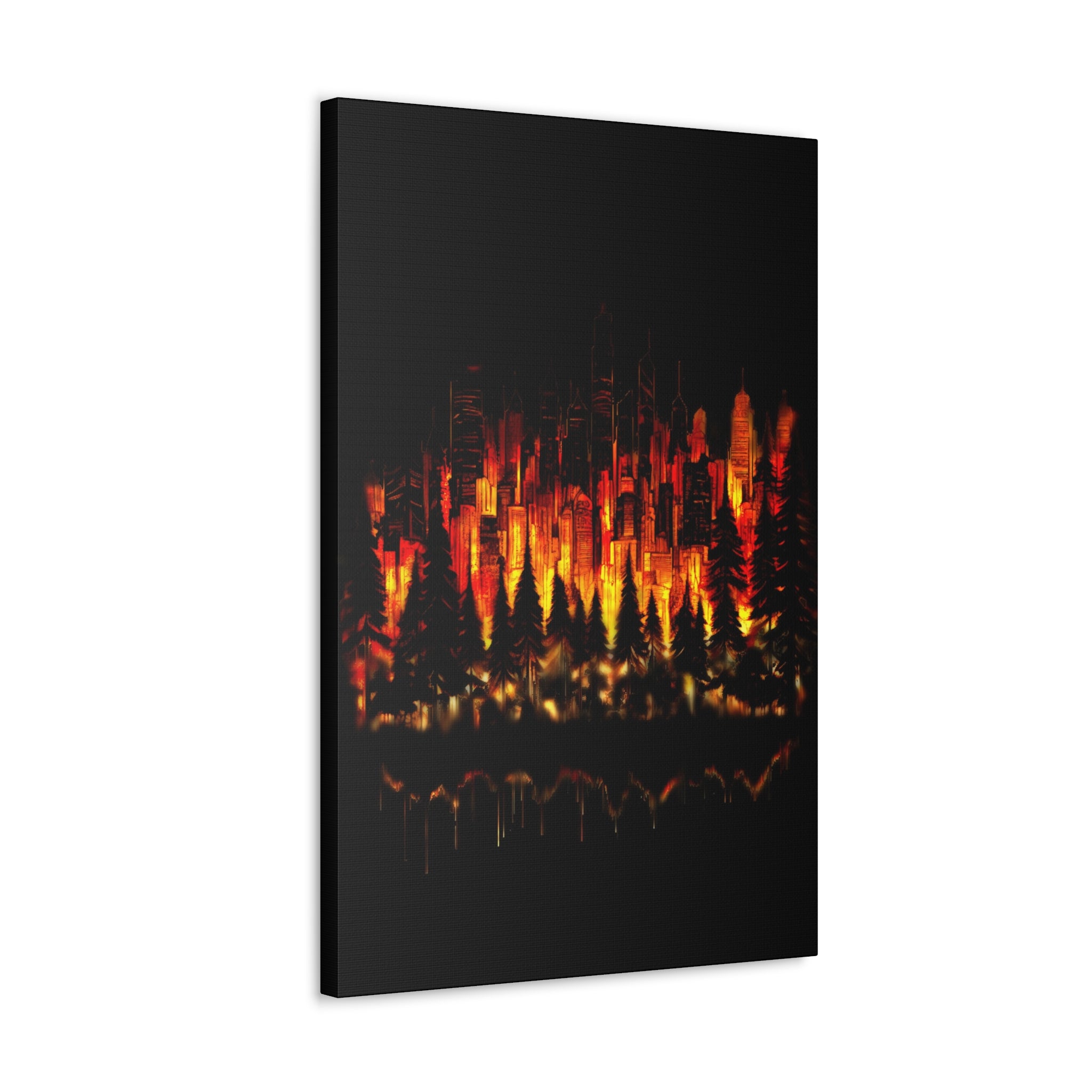 Night Light Life Landscape - Canvas
