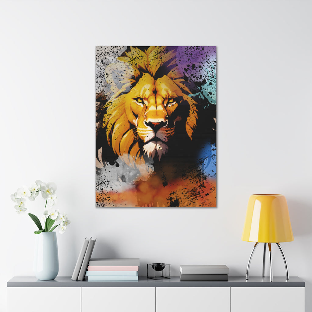 Drip Lion Swag Motif - Canvas