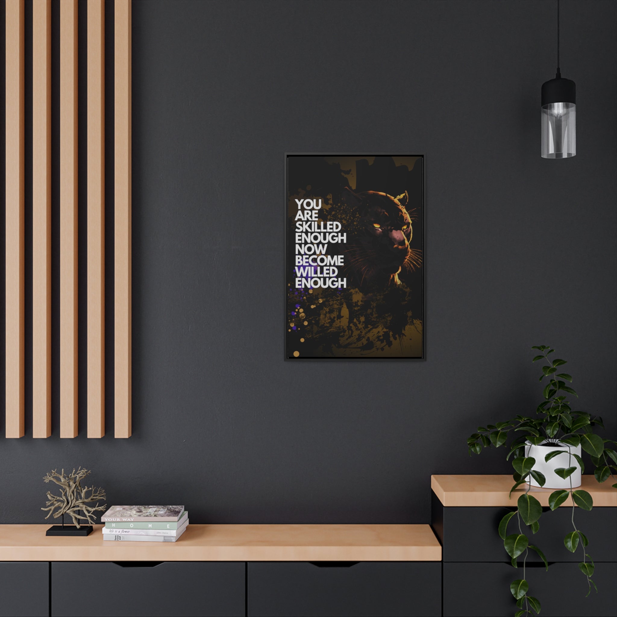 WILLED Motive - Canvas with Vertical Frame