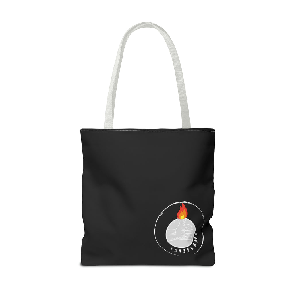 Fan2Flame Black - Tote Bag (AOP)