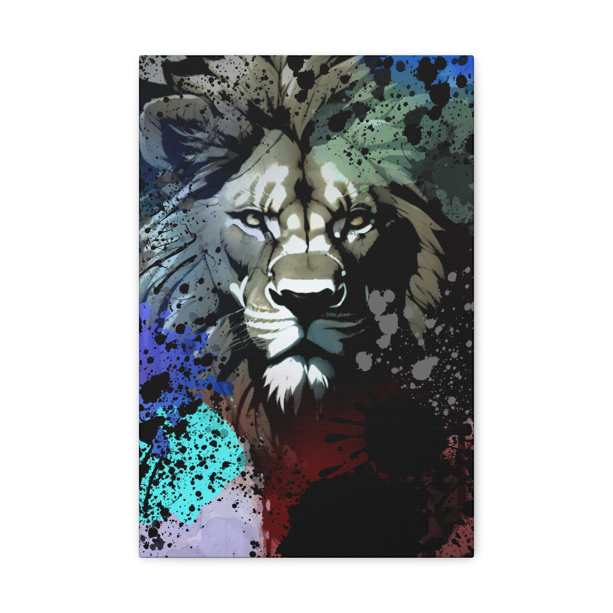 Drip Lion Froze Motif - Canvas