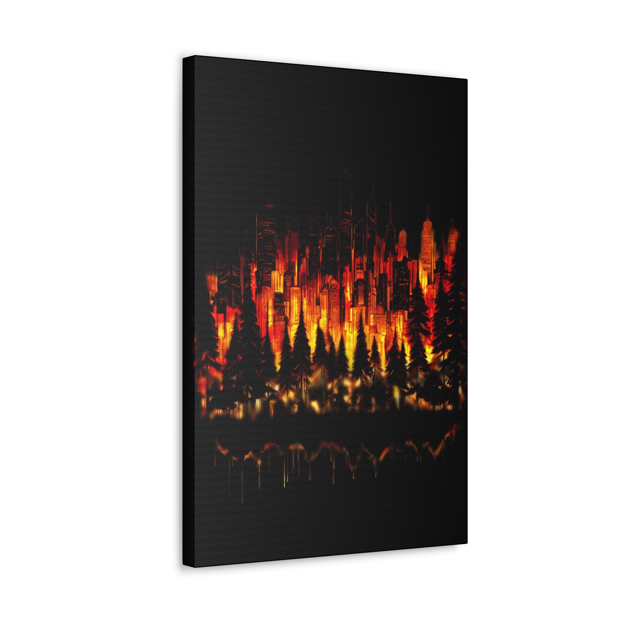 Night Light Life Landscape - Canvas