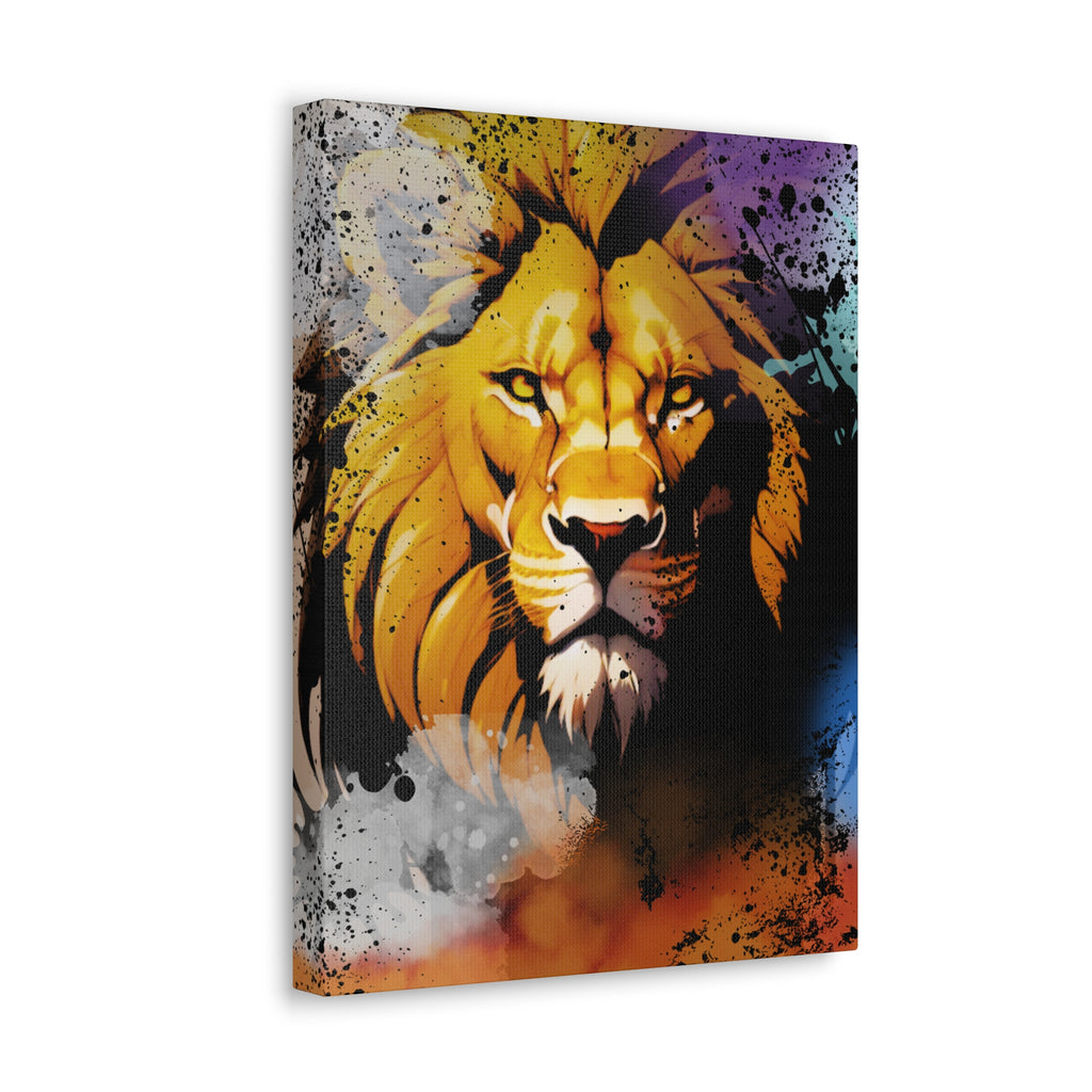 Drip Lion Swag Motif - Canvas